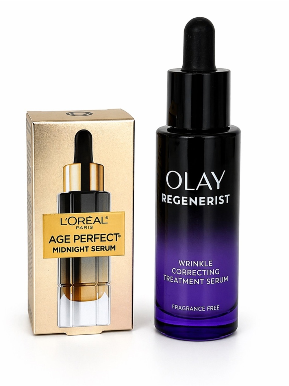 L’Oréal Age Perfect Midnight Serum + Olay Regenerist Serum Set (Unused Tester)